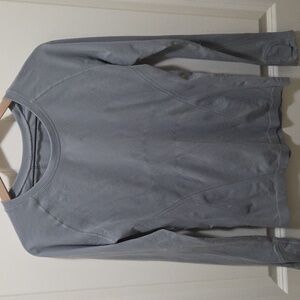 Athleta Momentum Seamless Long Sleeve (Slate Gray Color)